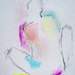 Languid- Original Drawing of the Female Figure- 11x15, abstract, impressionistic