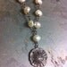 Freshwater Pearl and Antiqued Bronze Necklace Relic of Atlantis