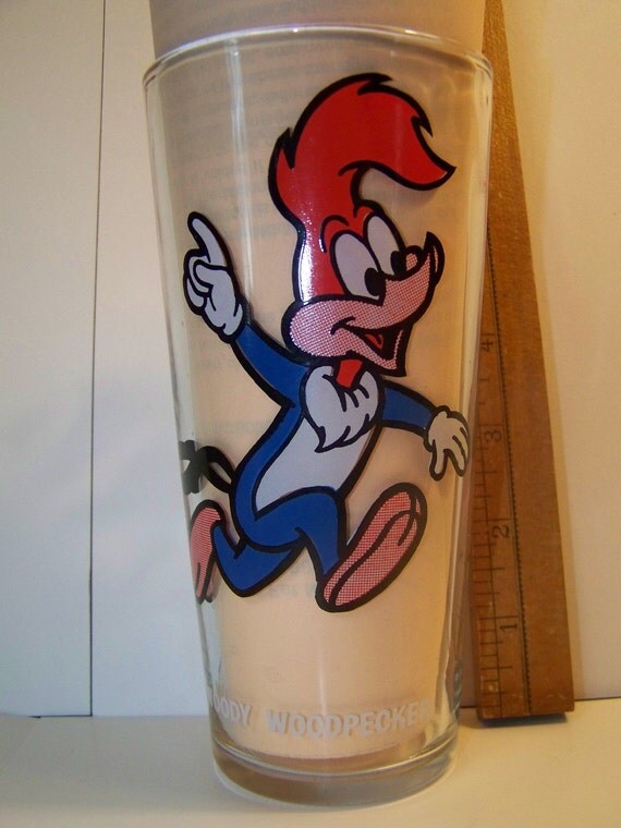 woody woodpecker pepsi glass