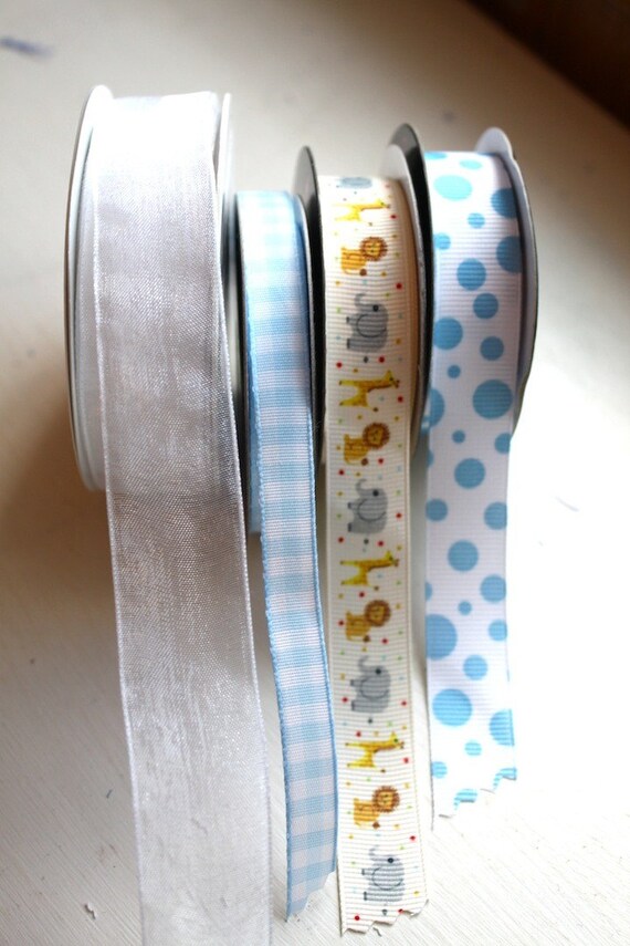 Baby Boy Blue Fabric Garland Shower Decoration by NavarreCharm