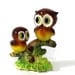 Norcrest Owl Figurine, Two Owls on Branch, Japan