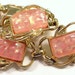 VINTAGE Coro Bracelet Pink Thermoset Confetti Bracelet CORO Pink Glitter Confetti Lucite Mothers Day Ready to Wear Jewelry Destash (Y54)