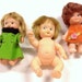 VINTAGE Dolls Three (3) Baby GIRL Dolls Baby PeeWee 1960s Vintage Girl Toys Vintage Doll Parts Destash (J122)