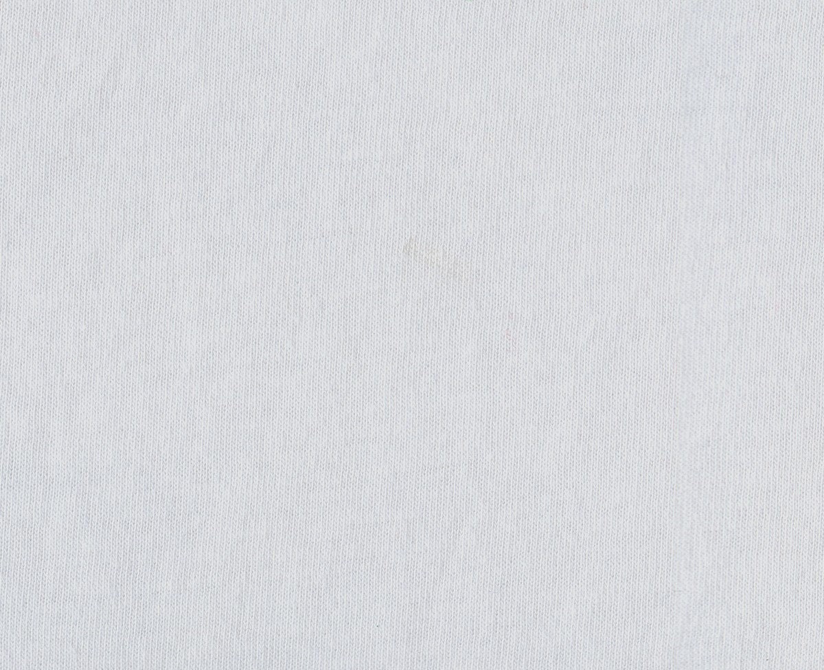 1 Yard White Jersey Cotton T-Shirt Fabric