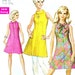 60s Simplicity 7625 Dress Bust 32 Half Size 10 Mini Semi Fitted Shift Sleeveless Bias Roll Collar Tie Pussy Bow On Trend EASY