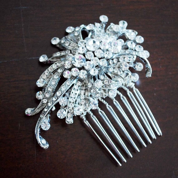 Bridal Crystal Hair Comb Bridal Swarovski Crystal Hair Comb