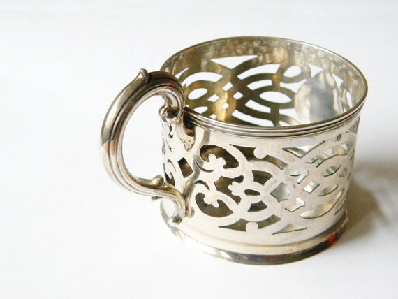 holder by french  cup thehopetree glass cup vintage silver holder antique cup plated glass with plates