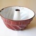 Huge enamel mold vintage cake xl dessert pan french kugelhopf pan