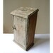 french antique box, wooden money box, church collection box