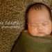 Hand Dyed Olive Green Cheese Cloth Newborn Baby Girl or Boy Cocoon Wrap, Great for Photo Prop