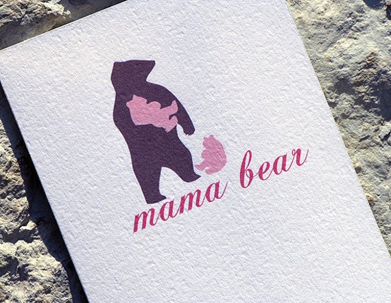 Cute Mothers Day Card For Mom Mama Bear