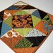 Halloween Table Topper Scaredy Cat Handmade Quilted Ready to Ship One of a Kind