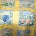 Isabelle De Borchgrave for Bloomcraft yellow flowered squares yardage material