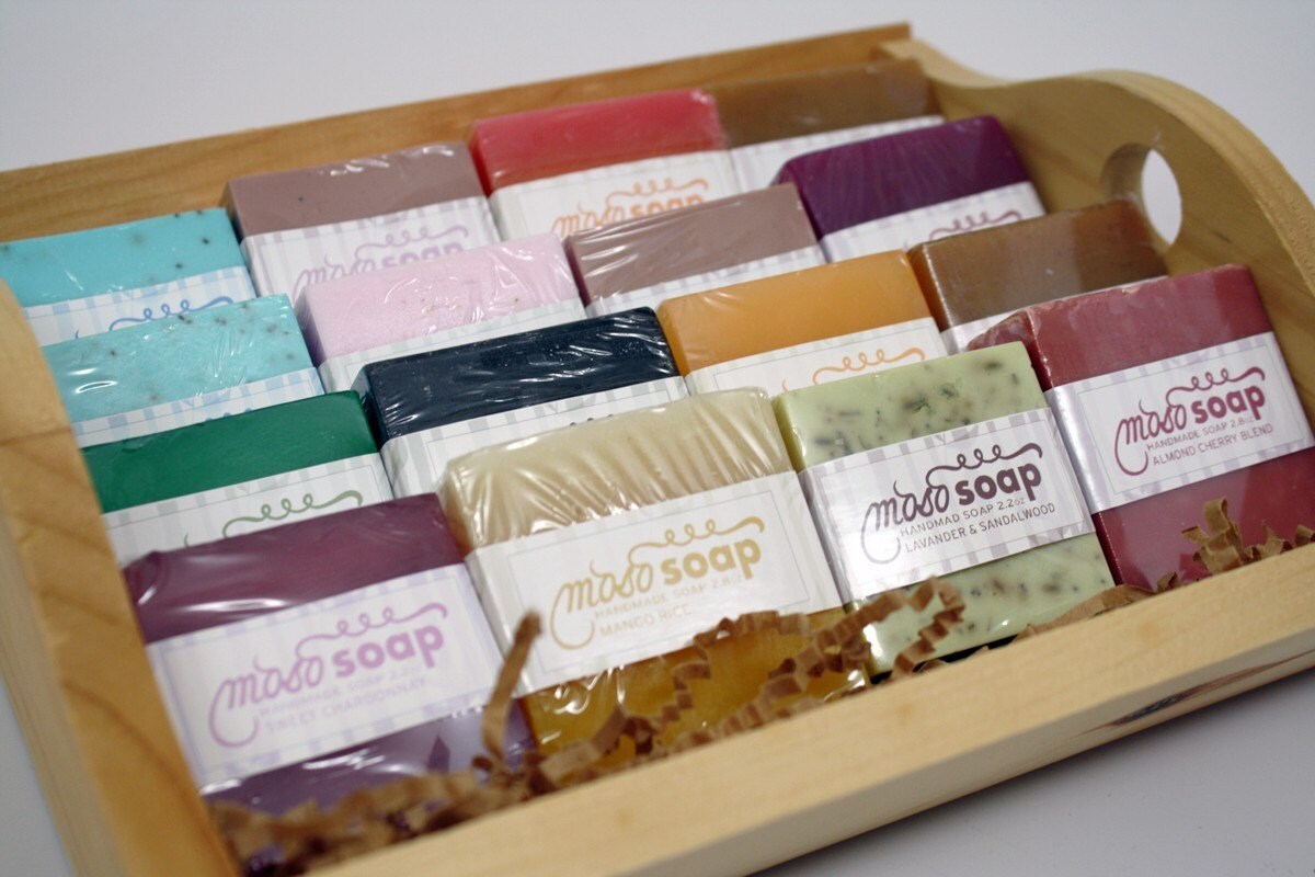 5 Pack of Handmade Soap Discount on a Bulk Pack of 5 by mosoSOAP