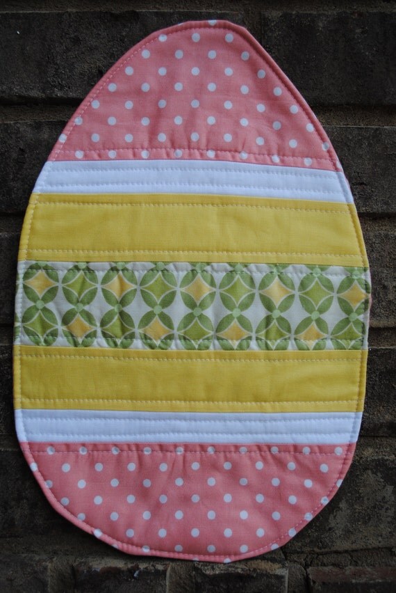 Quilted Easter Egg Placemats Set of 2