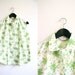 60s Floral Blouse Collared Top Sleeveless