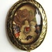 Vintage-Guilloché-Stick Hat Pins-Collectible Stick Pin-Enamel Goldtone