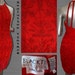 Vintage Oleg Cassini Red Beaded Cocktail Dress