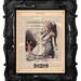 FREE SHIPPING WORLDWIDE ALICE IN WONDERLAND ALICE AND THE RABBIT PRINT on a Vintage 1890 Book Page