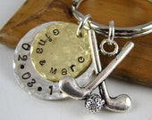 Items similar to Golfing Golf Clubs Key Ring Holder, Gift Idea for Him ...