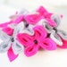 Fuschia Flower Brooch, Pink with Grey Flower Brooch