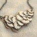 Mushroom Cloud - reversible porcelain necklace.