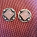 Rose Quartz and Sterling Post Earrings
