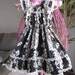 SIZE 1/2 - Black Floral - Toddler Girls Dress