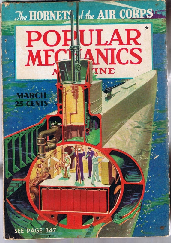 vintage march 1940 popular mechanics wwii military naval