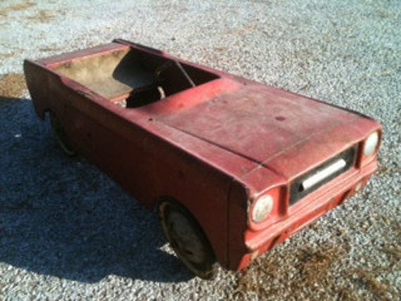 Antique ford mustang pedal car #5