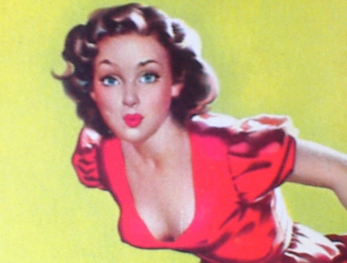 Pin Up Girl Vintage Art Sex World War 2 Wwii 1940s