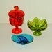 Viking Persimmon Covered Candy Dish . FREE US SHIP Reserve for Trey