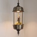 Mid-Century Rain Hanging Lamp with a Greek Goddess
