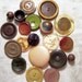 Vintage Buttons - Bakelite, Plastics and Celluloids, Tight Top - 20 in Lot - Jewel tone colors