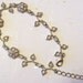 Vintage Silver Bracelet with 44 Clean Clear Rhinestones - Perfect Condition