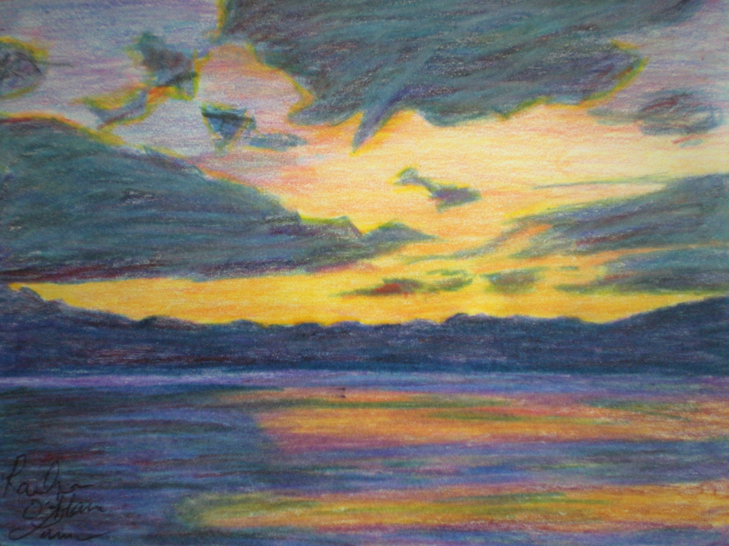 The 24+ Facts About Colored Pencils Sunset Drawing Easy Pencil? Easy to