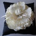 Cream Peony Ring Bearer Pillow