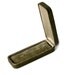 Antique Jewelry Presentation Box: Sage Green Velvet Inside, Olive Green Exterior