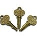 Old Keys: Beautifully Ornate Lot of 3, Vintage Supplies, Instant Collection