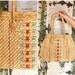 vintage polynesian straw handbag