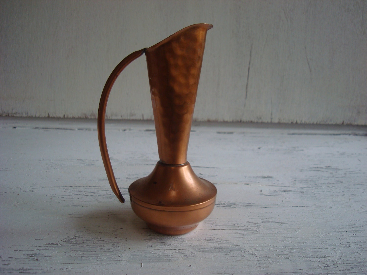 SALE Vintage Gregorian Copper Pitcher