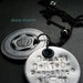 A LUCKY Charm - mens vintage silver stamped tag, penny arcade lucky clover coin & charm chain NECKLACE