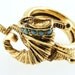 Vintage Antique Brass Conucopia Cocktail Ring