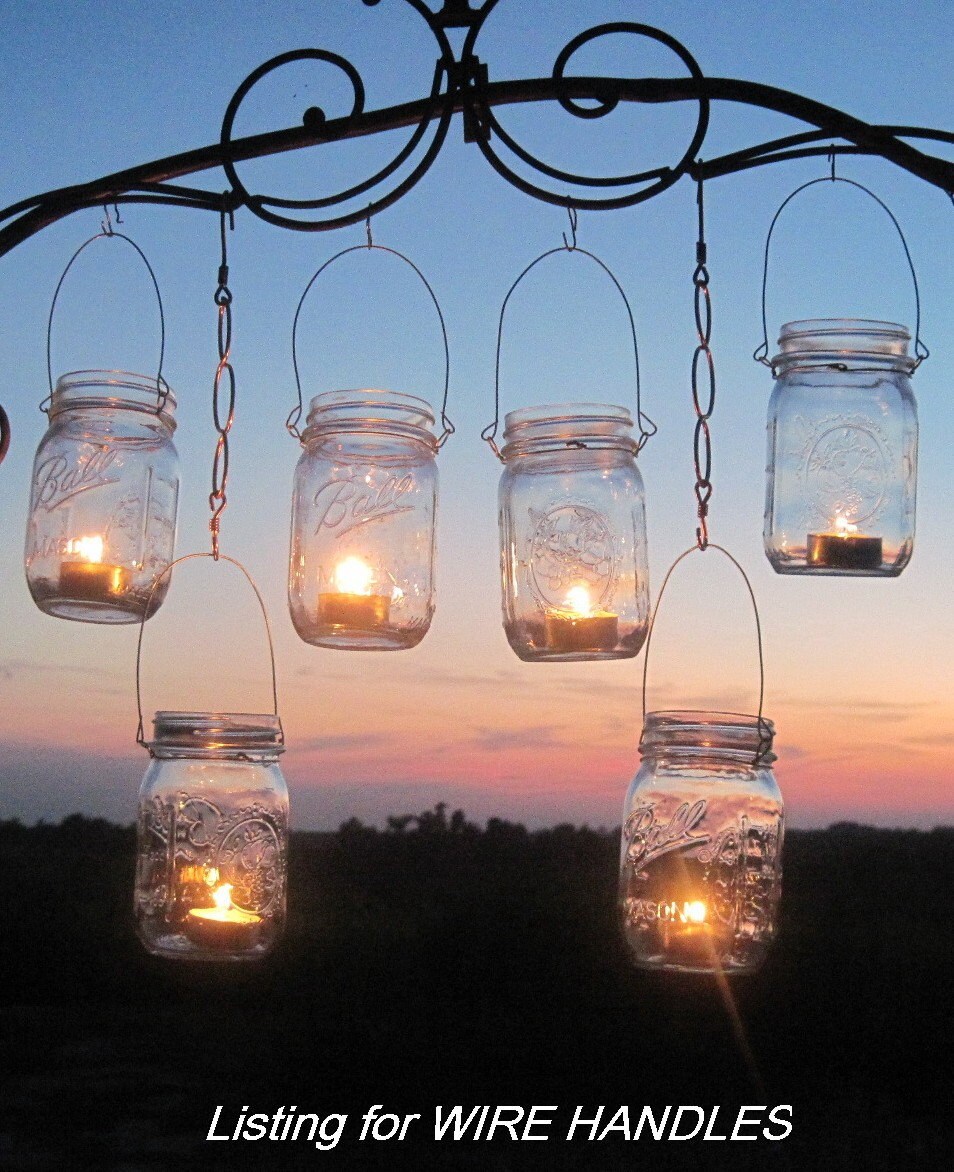 DIY Mason Jars Lanterns Wires 12 DIY Hanging Wire Custom