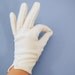 Vintage White Gloves Bridal Wedding Tea Party Cotton Wrist Gloves 7 Medium