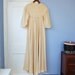Dressing Gown Vintage Robe Vanity Fair Floor Length Housecoat Floral Lace Duster Lingerie Small