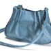 Vegan TURQUOISE Purse for woman, Light weight evening purse, clutch with detachable strap - Daphne - Made to order.