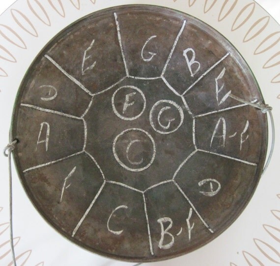 vintage Green Steelpan Calypso Drum from Bermuda