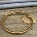 Vintage Gold Tone Towel Ring