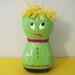 vintage 1960s Green Mood Monster Bank ... I am Happy, Sad, Furious & Bored Today